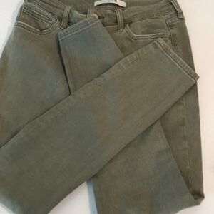 Joe’s Jeans Womens Sz 28 Olive Green Cotton Blend Skinny Jeans EUC